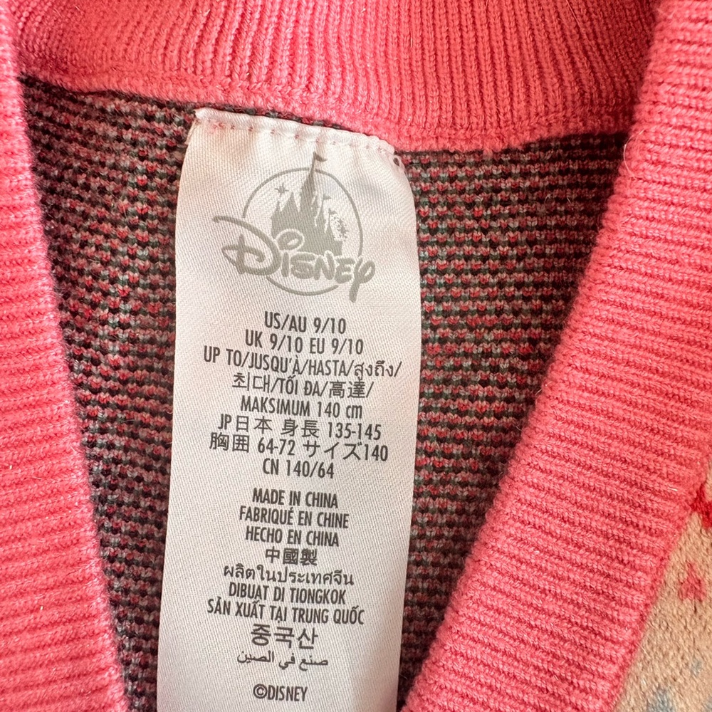 Disney Pink and Green Kids Sweater - Picture 9 of 14